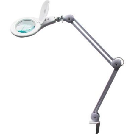 MG ELECTRONICS Magnifier w/Dim & Brightness Controls, 11W, 6500K, 5-Diopter, 32in Reach, White LED625